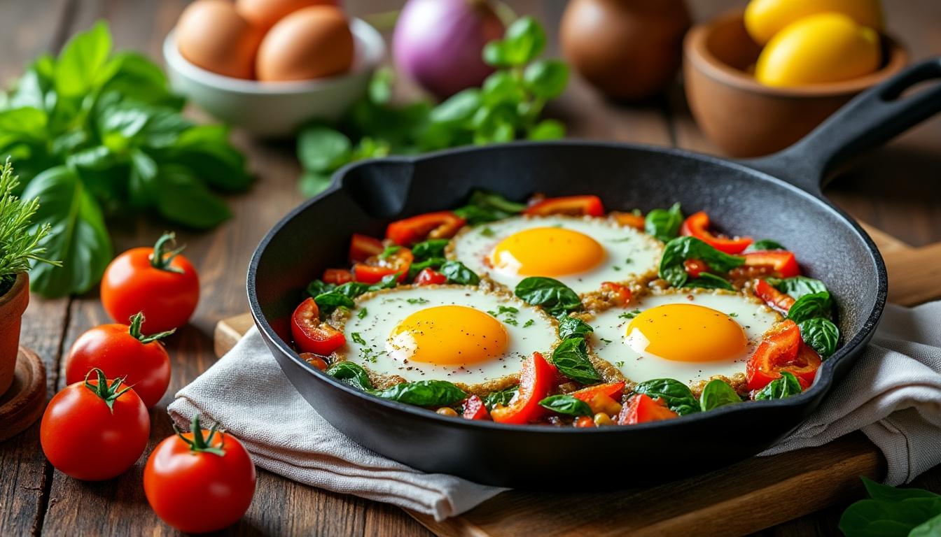 découvrez des idées de recettes salées faciles et rapides pour écouler vos œufs entiers : quiches, omelettes, cakes salés et autres plats gourmands pour ne plus gaspiller vos œufs !
