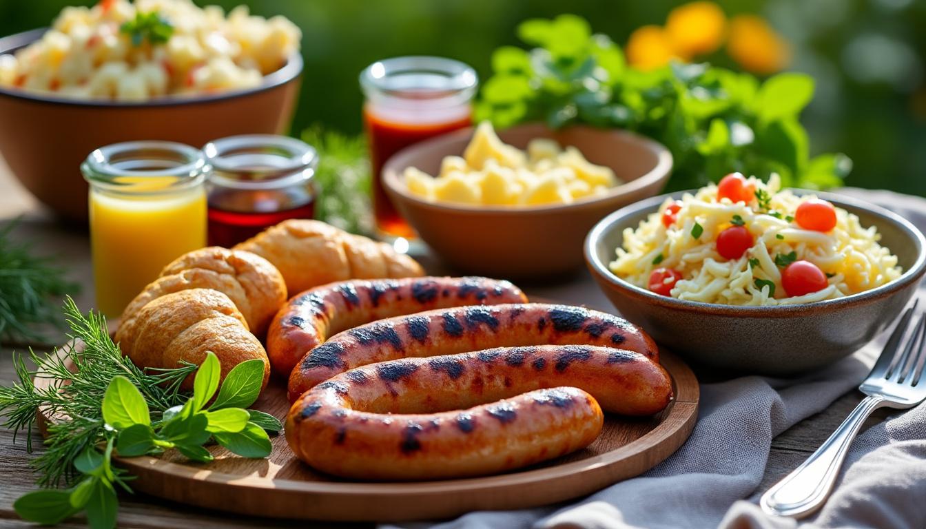 découvrez nos suggestions d'accompagnements parfaits pour vos saucisses barbecue, alliant saveurs et convivialité pour un repas réussi.